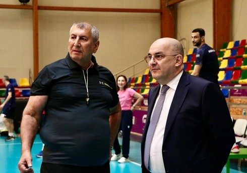 Şahin Bağırov Azərbaycan voleybol millisinin üzvləri ilə görüşüb