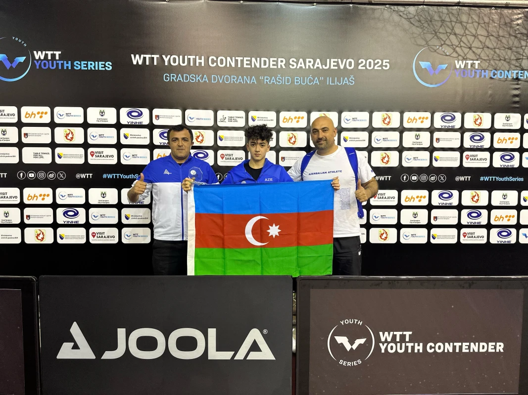 Stolüstü tennisçimiz beynəlxalq turnirin mükafatçısı olub