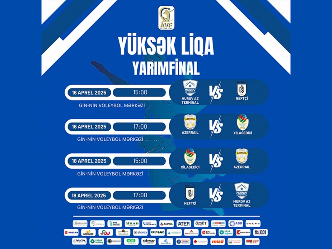 Yüksək Liqa: Yarımfinal oyunlarının vaxtı müəyyənləşib