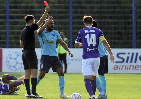 "Zirə"nin üzvü Azərbaycan çempionatlarında erkən qırmızı vərəqə alan 8-ci futbolçu olub